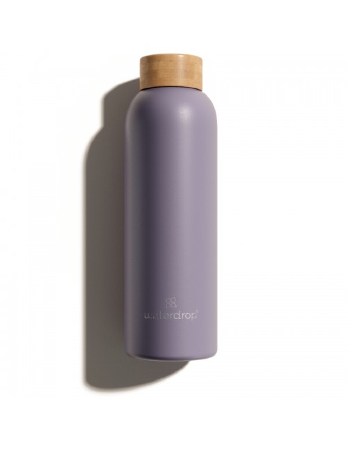 Waterdrop Bottiglia in Acciaio lilla pastello 600 ml - Farmacia